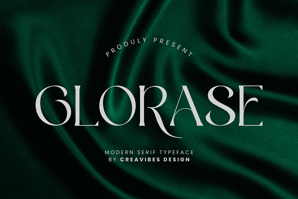 Glorase - Serif Font, a Serif Font by Creavibes Design (Photo 1 of 16)