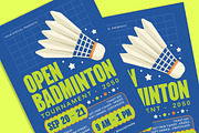 Badminton Tournament Flyer, a Flyer Template by Gumico Studio. (Thumbnail 1 of 3)