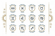 Thin line zodiac icons set, an Icon by painterr (Thumbnail 4 of 4)