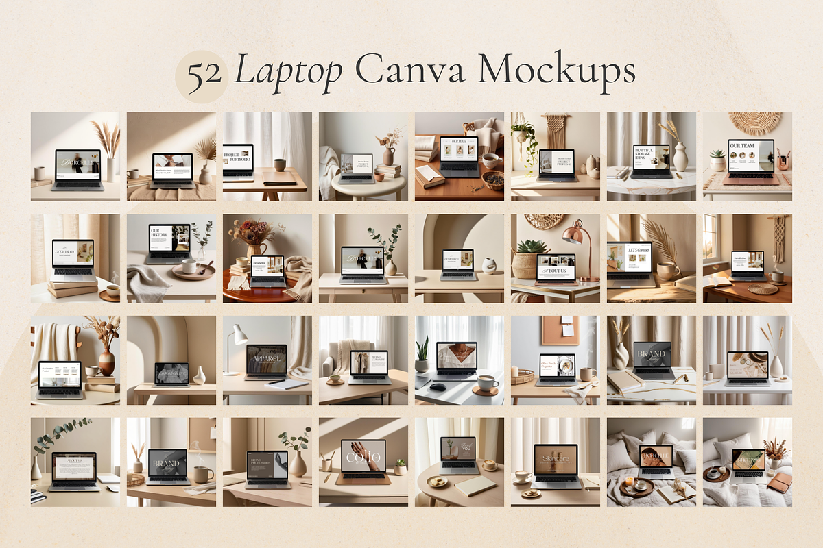 iPhone, iPad, Laptop Canva Mockups, a Mac Mockup by Matisse Studio (Photo 3 of 10)