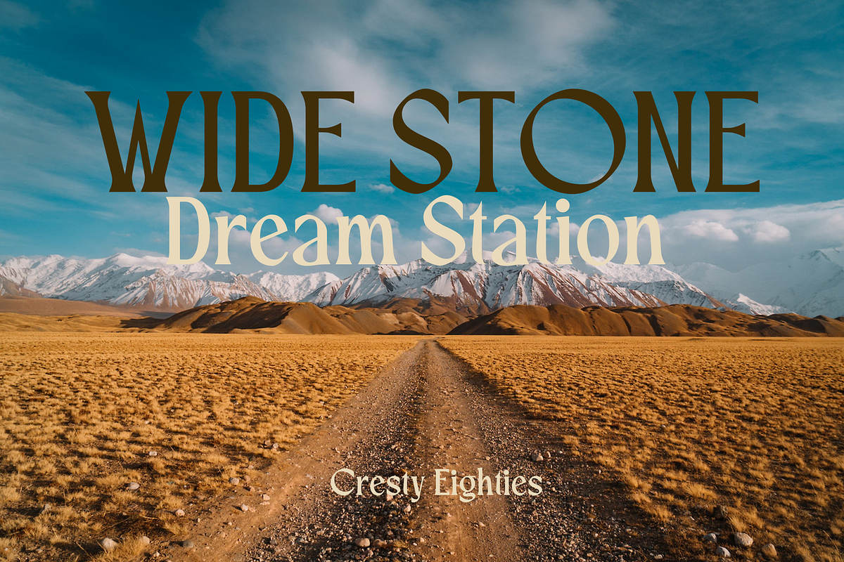 Cresty Eighties - Retro Typeface, a Serif Font by Holyline Design (Photo 11 of 15)