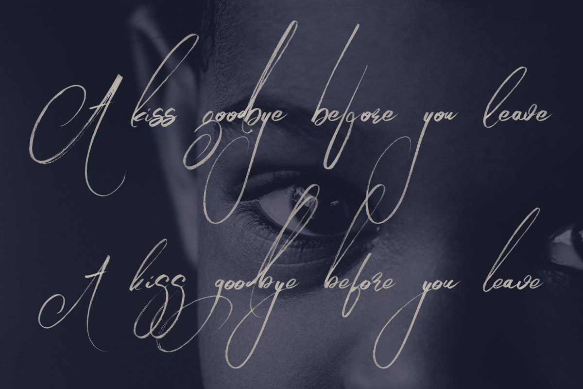 Angelic Brush & SVG Font preview 8