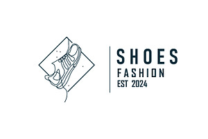 Shoe Logo Line Style Sneaker Design, a Branding & Logo Template by Maylianaw28