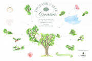 Watercolor Family Tree Creator, a Decorative Illustration by beehouse studio (Thumbnail 2 of 6)