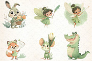 Peter Pan Watercolor Clipart Bundle, an Illustration by DreamCafeArt (Thumbnail 5 of 8)