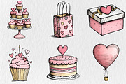 Valentine Birthday Clipart, a Seasonal Illustration by Rose Art (Thumbnail 2 of 6)