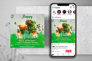 Happy St.Patrick Day Instagram Flyer, a Flyer Template by PixelsDesign (Thumbnail 1 of 2)