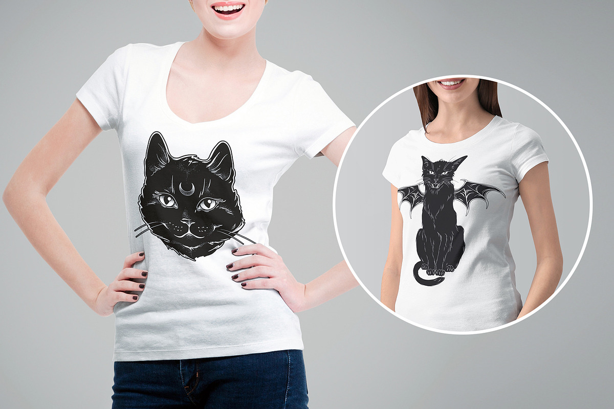Black Cat, an Animal Illustration by Croisy (Photo 2 of 5)