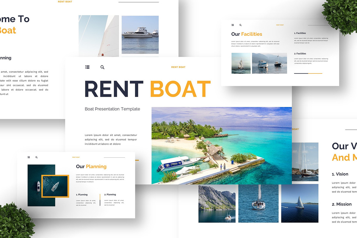 Rent Boat - Boat Powerpoint, a Presentation Template by Deepslide Studio (Photo 3 of 6)