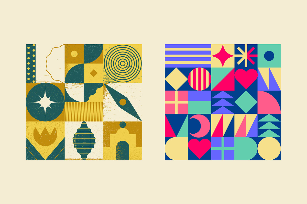 Geometric Pattern Compositions, a Decorative Illustration by Léo Alexandre (Photo 9 of 25)