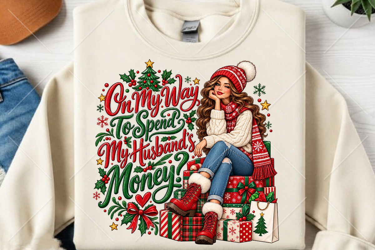 Sweet but Not Stressed Christmas PNG, a Seasonal Illustration by Canvas Craft (Photo 2 of 6)