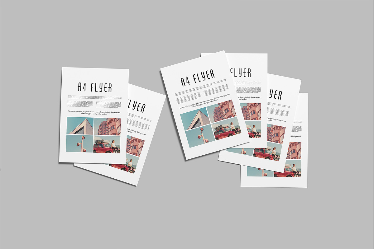 A4 Flyer Mockup, an Advertising Mockup by rizalamora (Photo 4 of 11)
