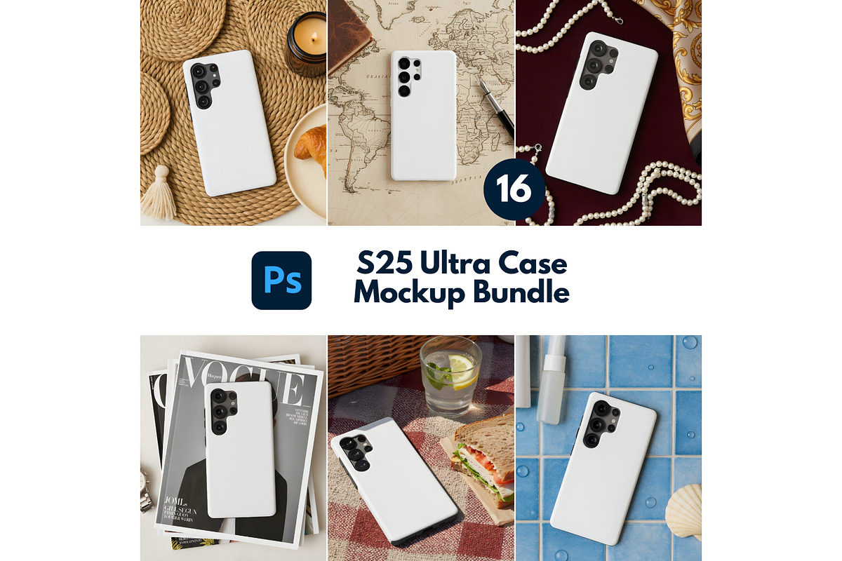 Samsung S25 Ultra Mockup Bundle, an Android Mockup by UrbanMockupsStore (Photo 1 of 6)