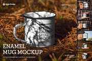 Mockup of Enamel Mug in the Hand, a Cups & Container Mockup by Grow Design Craft Studio (Thumbnail 1 of 6)