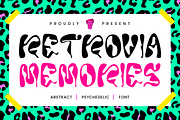 Retrovia Memories - Psychedelic Font, a Font by PutraCetol Studio (Thumbnail 1 of 5)