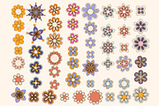 Retro Groovy Flowers Collection, an Illustration by cafelab_store (Thumbnail 2 of 5)