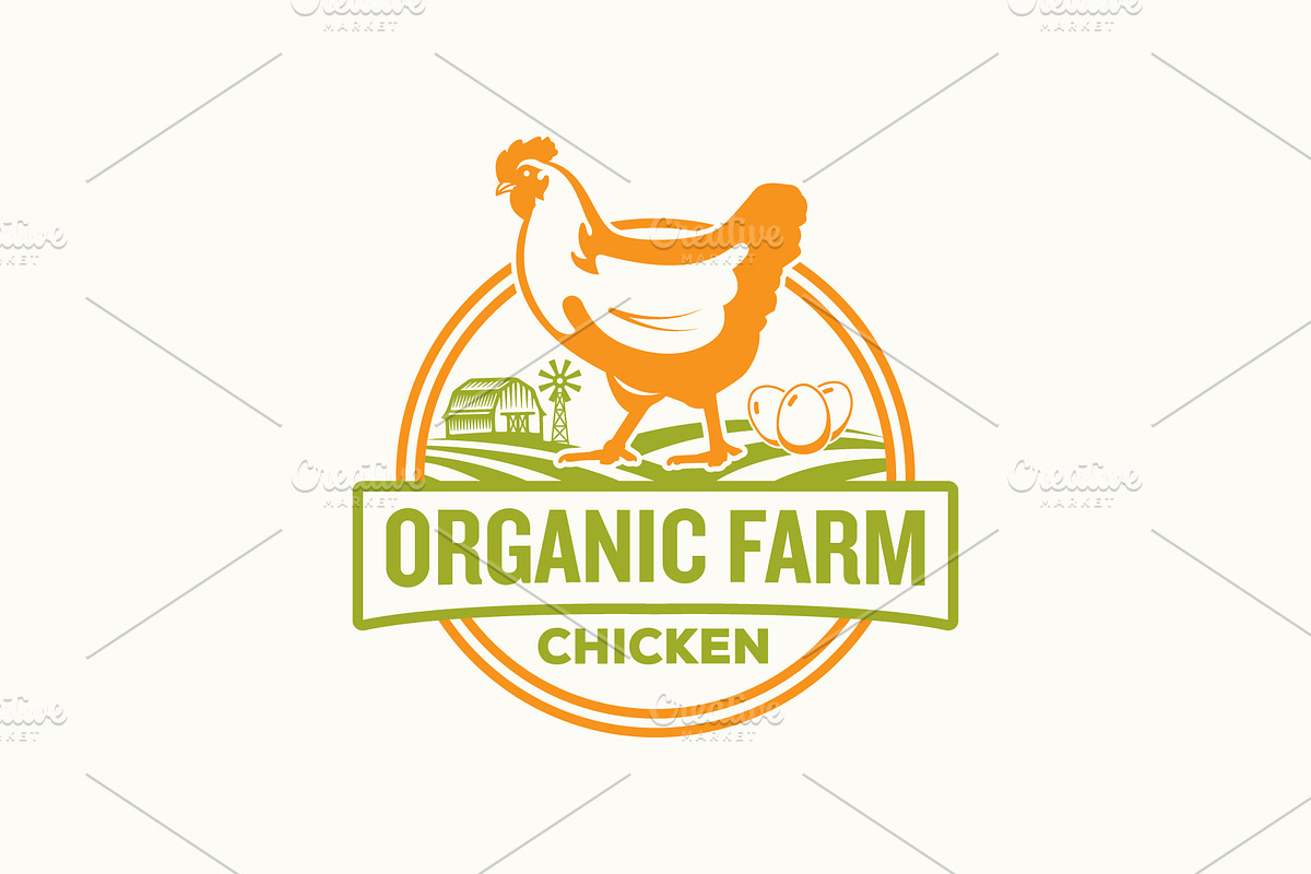 Chicken farm Logo Template, a Branding & Logo Template by Norma Studio (Photo 1 of 3)