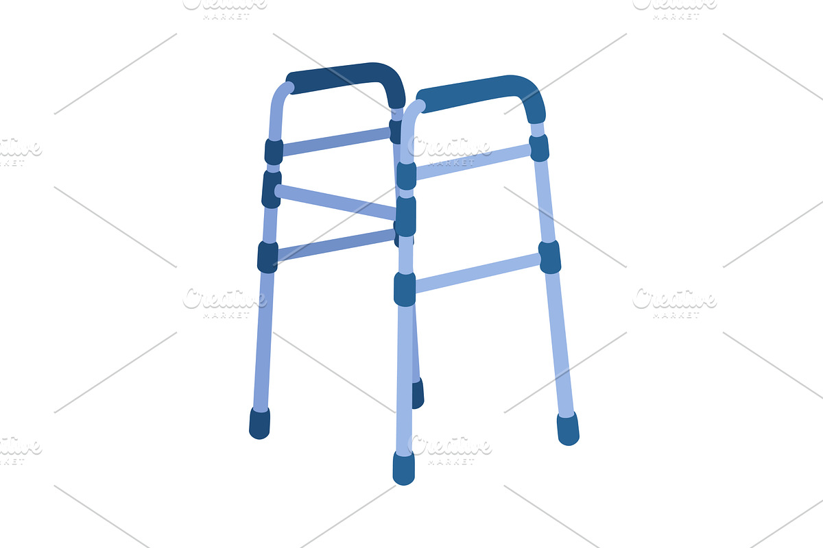 Adjustable Support Walker, an Illustration by Things for designers