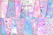 Pastel witch seamless patterns, a Pattern Graphic by Gaynor Carradice Designs (Thumbnail 1 of 7)