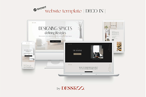 Showit Template-Interior Design, a Templates & Theme by Desskoo