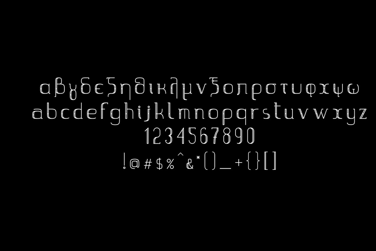 Halfstripe font preview 6