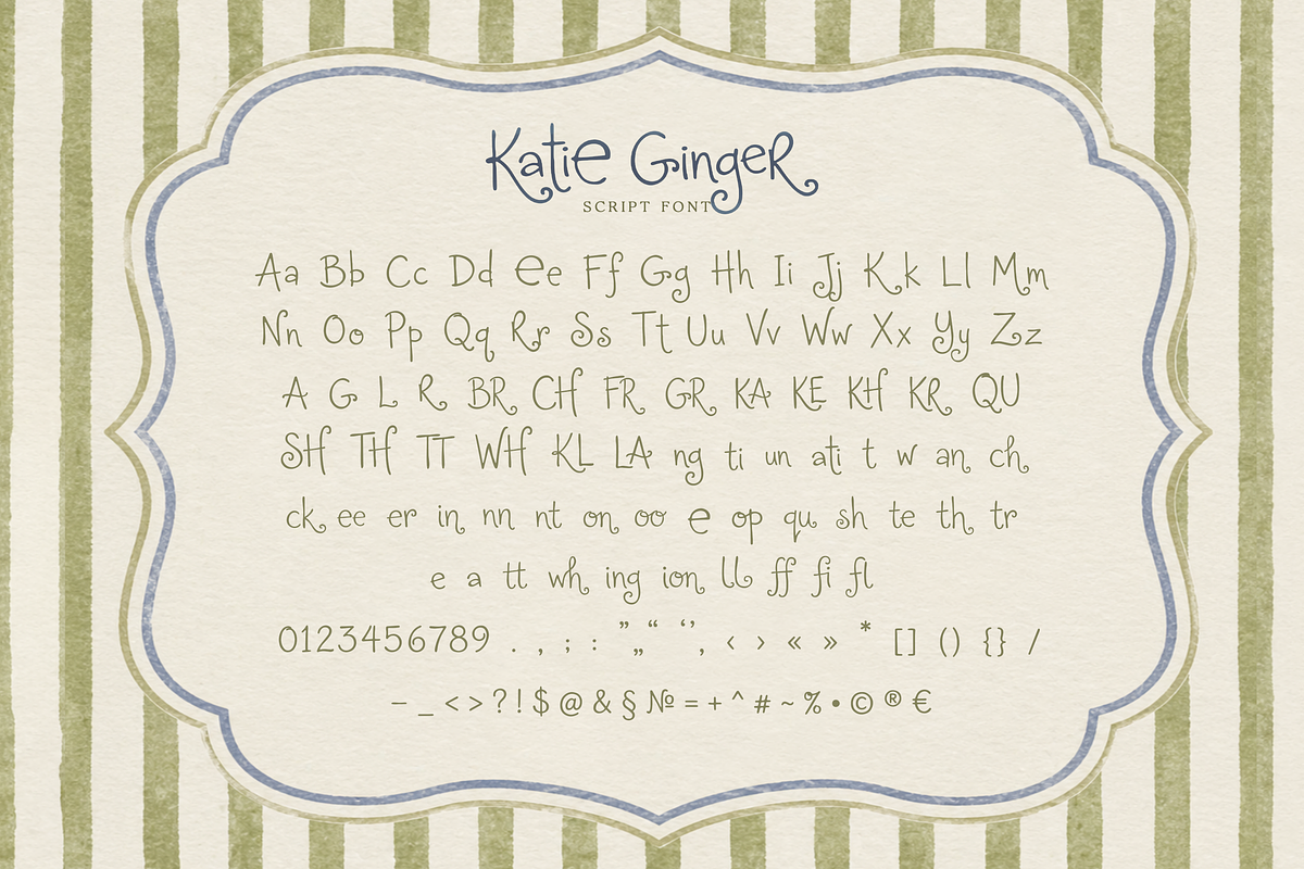 Katie Ginger Font, a Script Font by gafaroff studio (Photo 7 of 7)