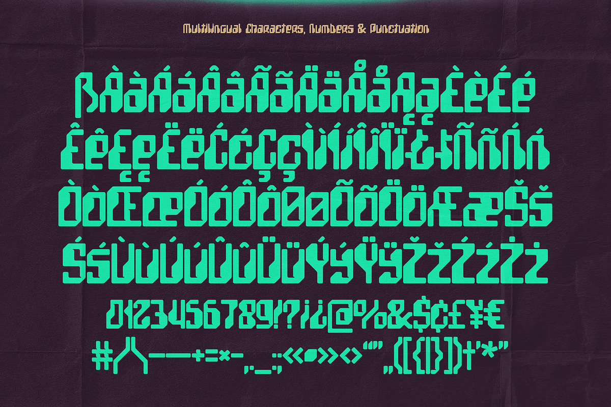 TechCore - Vintage Cyber Font, a Sans Serif Font by Gleb Guralnyk (Photo 6 of 6)