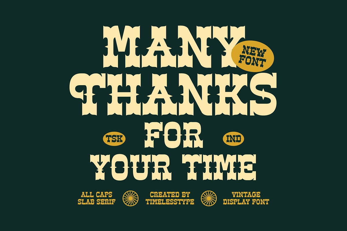 Ankara Trave Vintage Display Font, a Slab Serif Font by timelesstype.co (Photo 15 of 15)