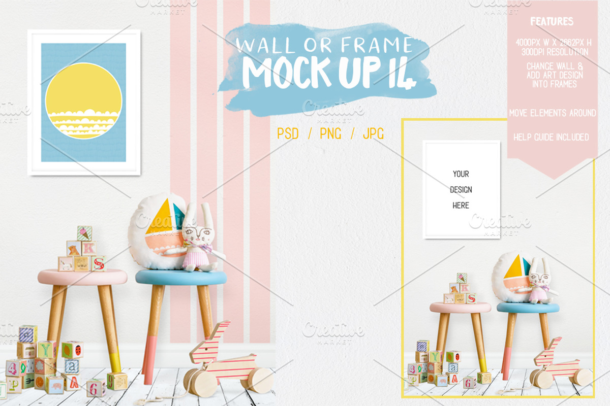 30 for $30 Kids Room MockUps + BONUS, a Product Mockup by Whimsicality (Photo 10 of 43)
