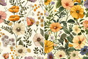 Wildflower Garden Seamless Pattern, a Pattern Graphic by UniqueMe (Thumbnail 7 of 14)