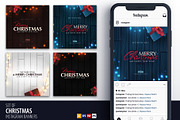 Christmas Banner with lights garland, a Social Media Template by Leo Edition (Thumbnail 1 of 4)