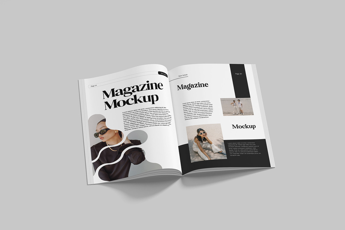 High-Quality Magazine Mockup, a Wearable Device Mockup by safrizalstudio (Photo 4 of 4)