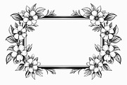 Elegant Floral Frame Bundle, an Illustration by Creativeshirt (Thumbnail 7 of 9)