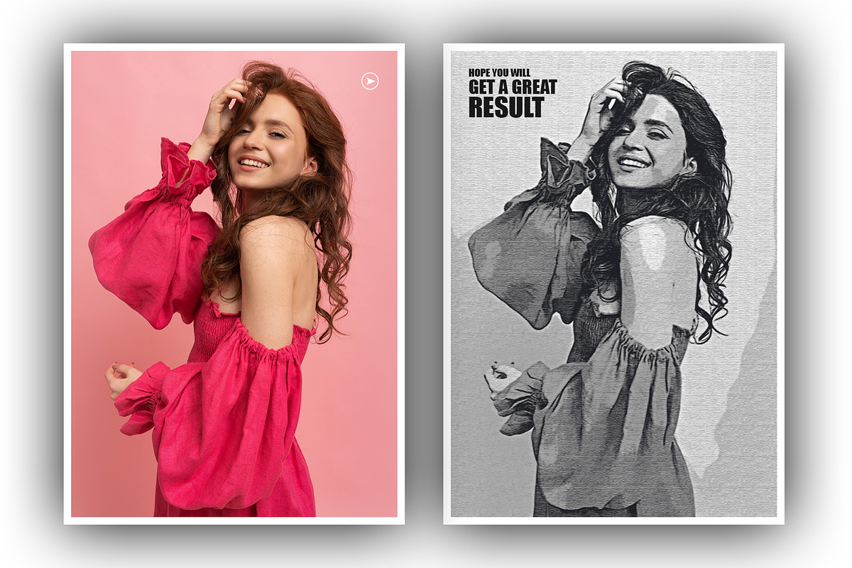 B&W Retro Art, an Action Add-On by DesignCave (Photo 3 of 5)