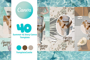 Summer IG Story Canva Template