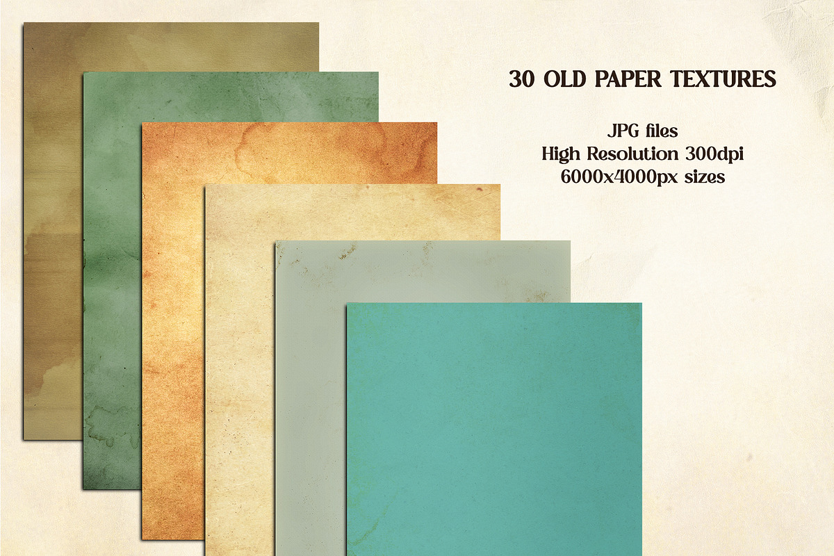 Vintage & Old Paper Textures, a Texture Graphic by Gravito (Photo 2 of 5)