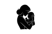 50 Mother and Baby Love Silhouette S, an Illustration by Designs_River (Thumbnail 26 of 51)