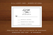 Elegant Script BW Wedding Invitation, an Invitation Template by becky nimoy (Thumbnail 3 of 4)
