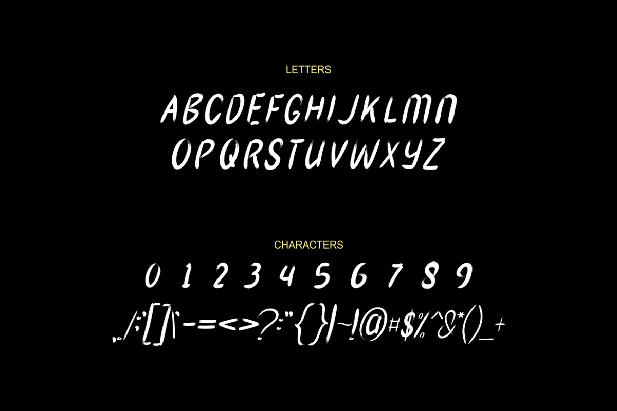 Thaxic Brush Font, a Handwritten Font by albert_kalingga (Photo 3 of 5)