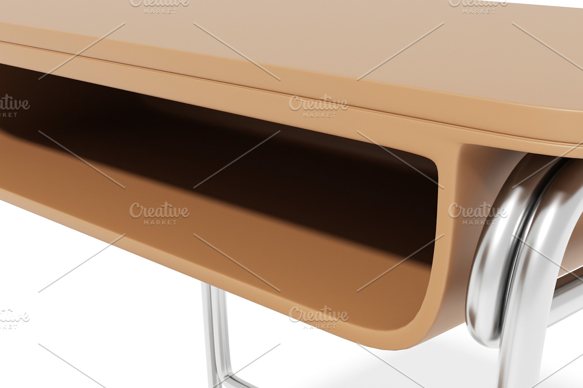 School Chair 3D Model, a Furniture 3D Model by mrfauzi (Photo 11 of 13)