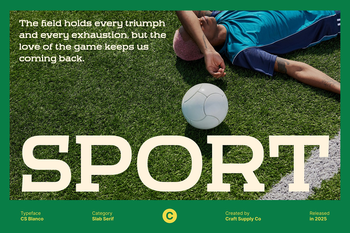 CS Blanco – Slab Serif Font, a Slab Serif Font by Craft Supply Co. (Photo 7 of 8)