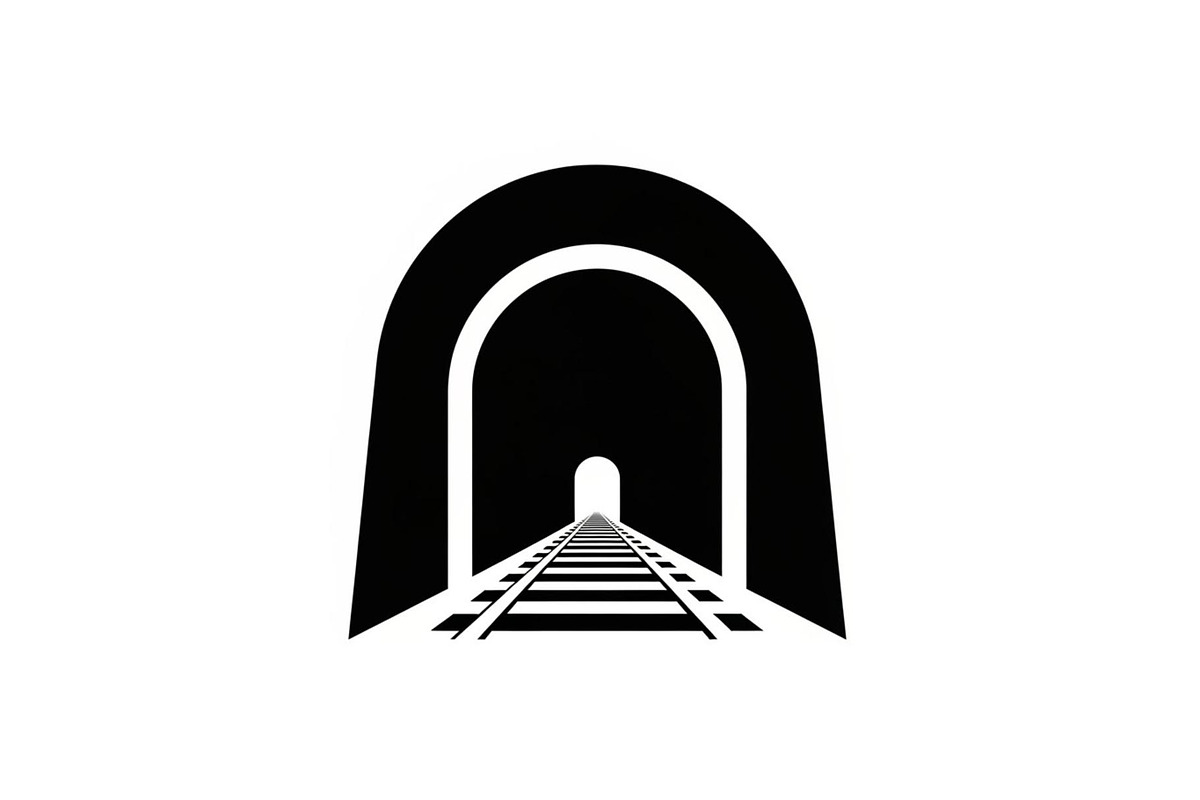 Train Tunnel Silhouette Bundle, a Graphic by hafijul (Photo 12 of 15)