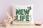 Easter Faux Embroidery Patchwork PNG, a Seasonal Illustration by RobertsArt (Thumbnail 4 of 7)