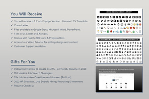 ATS Resume CV Word & Google Docs 21