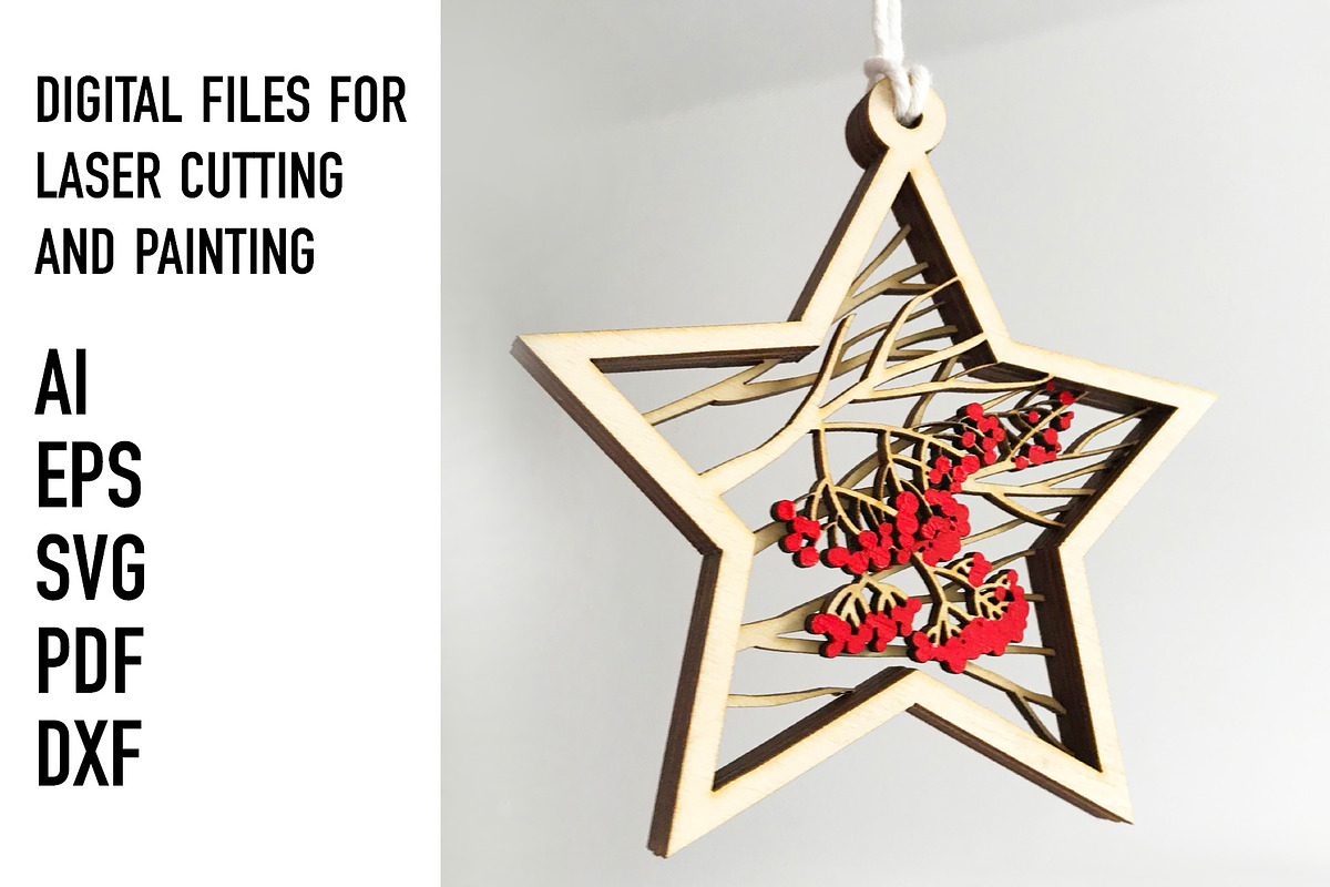 stars laser cut files, an Object Graphic by HelloWood (Photo 3 of 3)