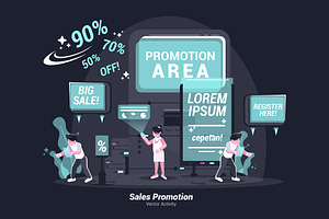 Sales Promotion -Vector Illustration