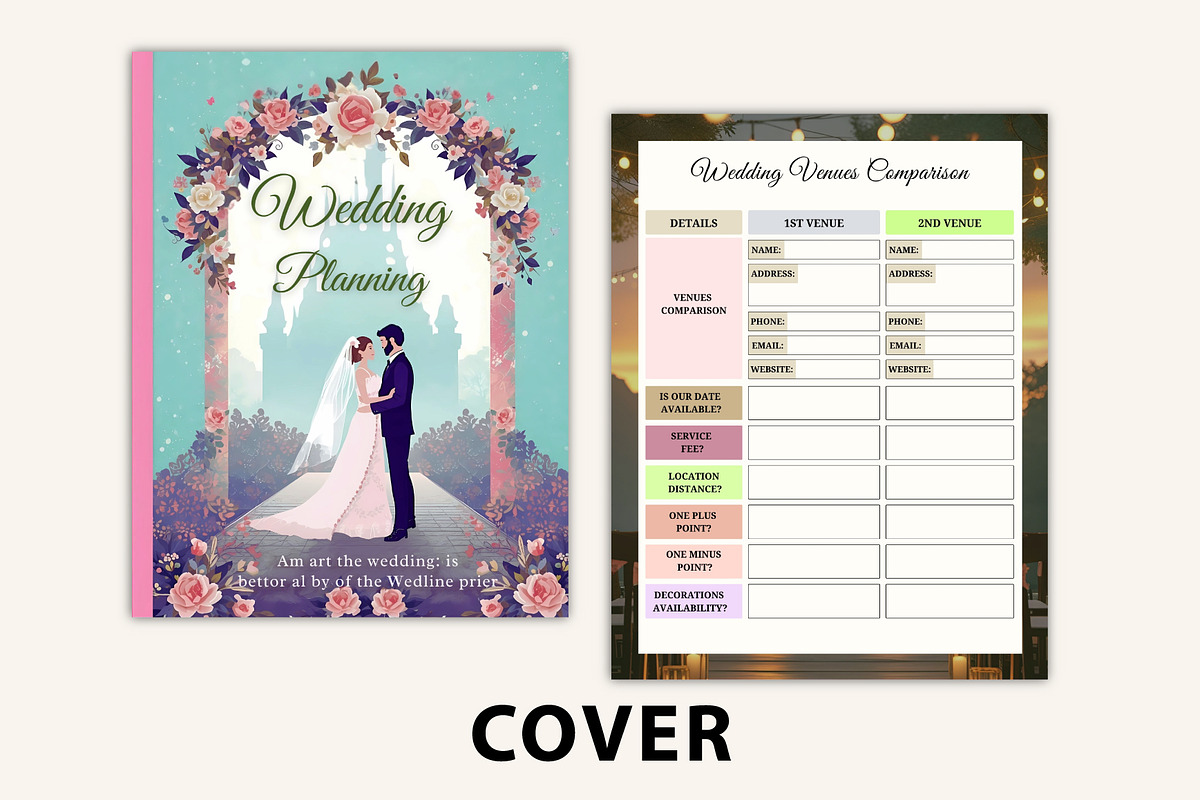 Wedding Planning Book, a Stationery Template by Designmela01 (Photo 5 of 10)