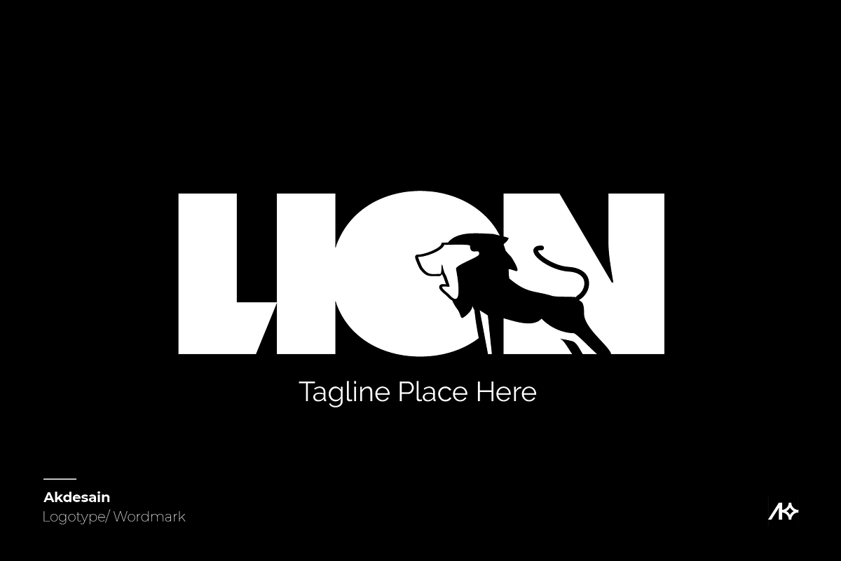 Lion Wordmark Logo, a Branding & Logo Template by Akdesain