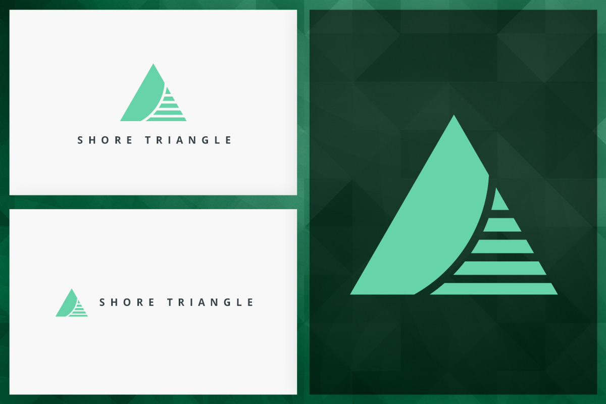 20 Triangle Logos - Filled edition, a Branding & Logo Template by VP Fonts (Photo 19 of 21)