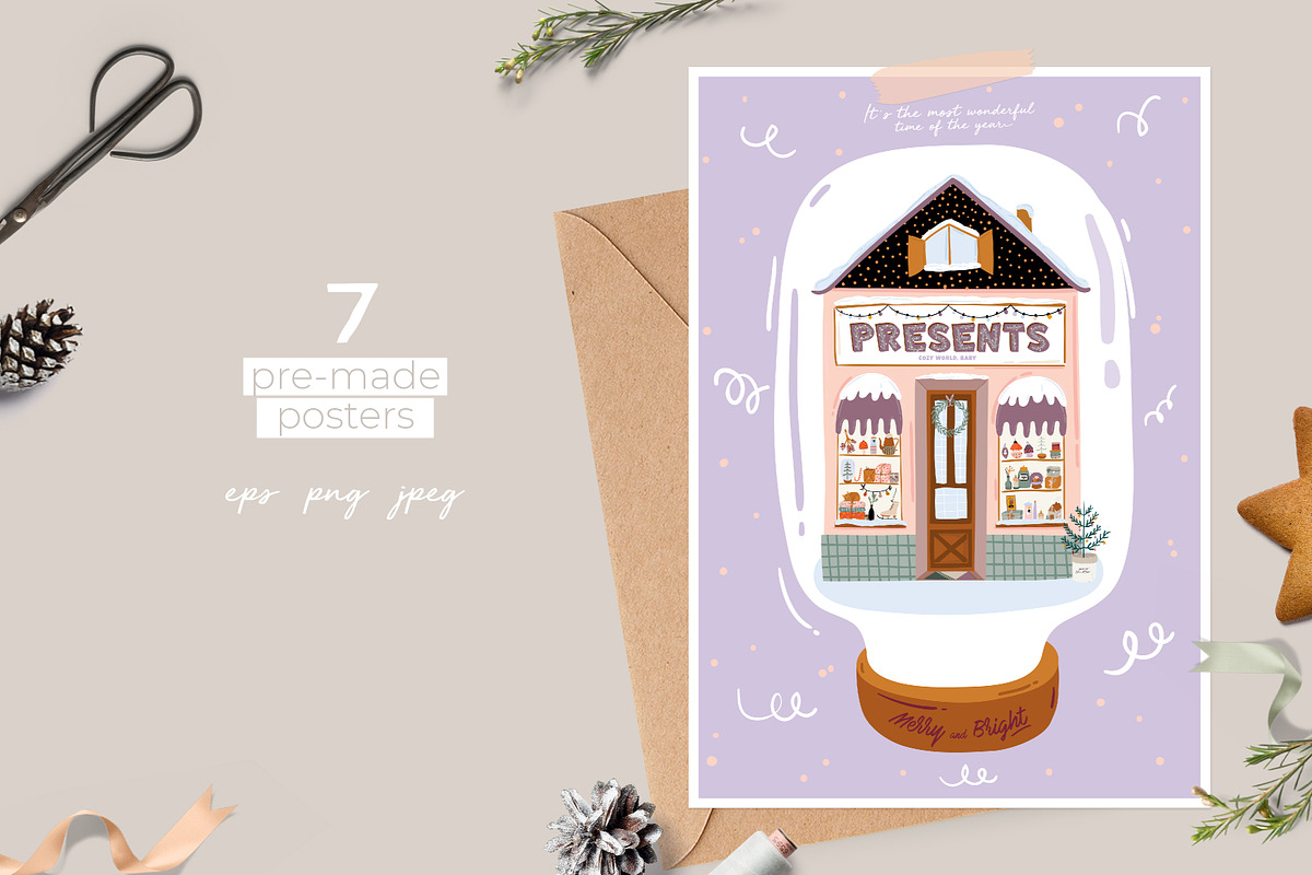 Cute Christmas & New Year BUNDLE, a Seasonal Illustration by Ruslana Lubenets (Photo 65 of 104)